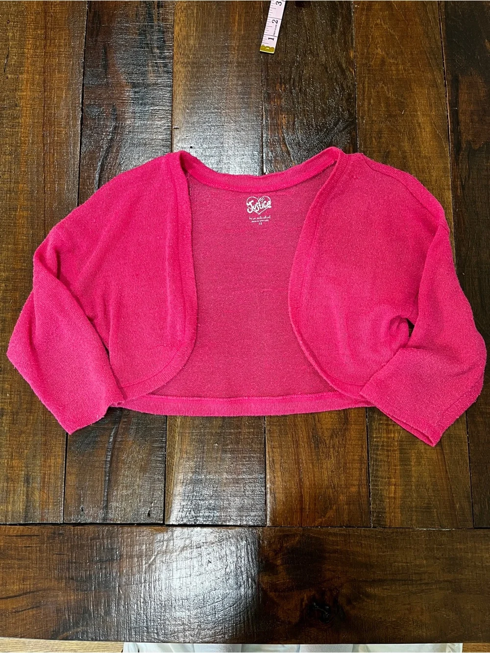 Justice Hot Pink Cropped Bolero Shrug
